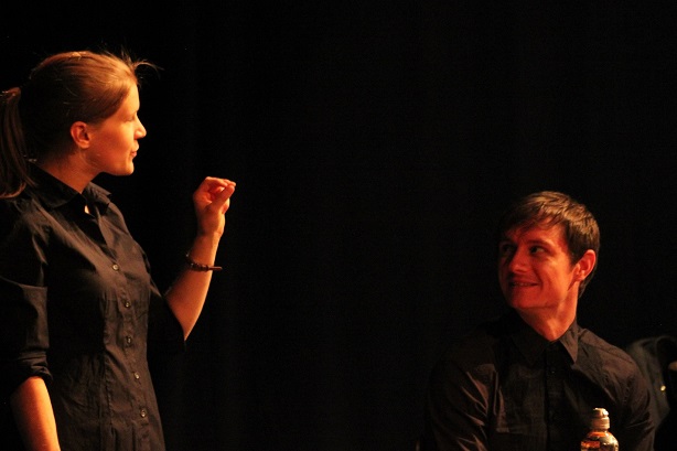 Frances Nutt & Adam Urey in Indigestion.